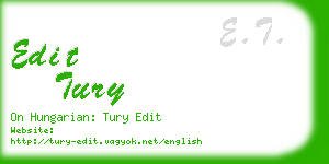 edit tury business card